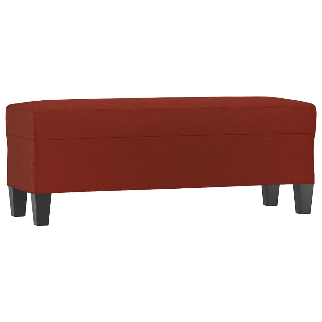Sitzbank Schwarz 70x35x41 cm Kunstleder