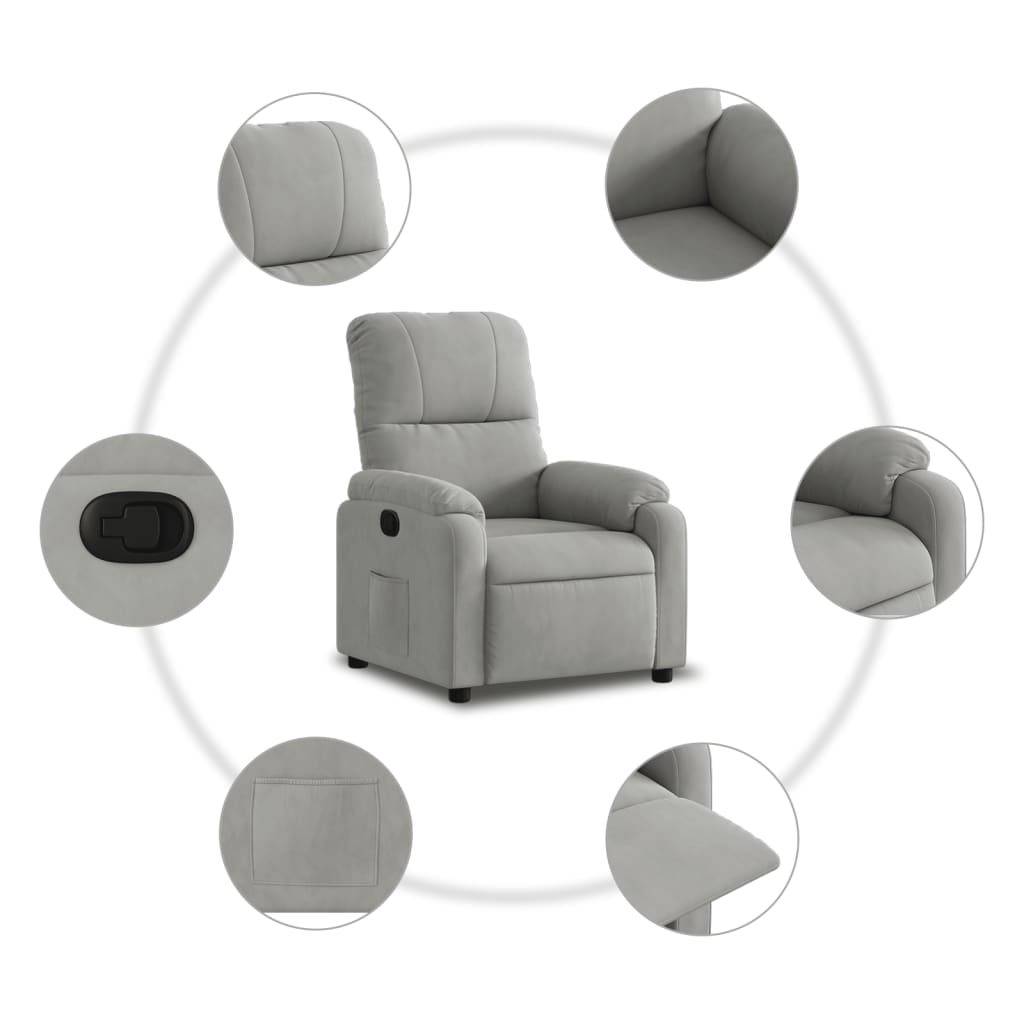 Relaxsessel Elektrisch Braun Mikrofasergewebe