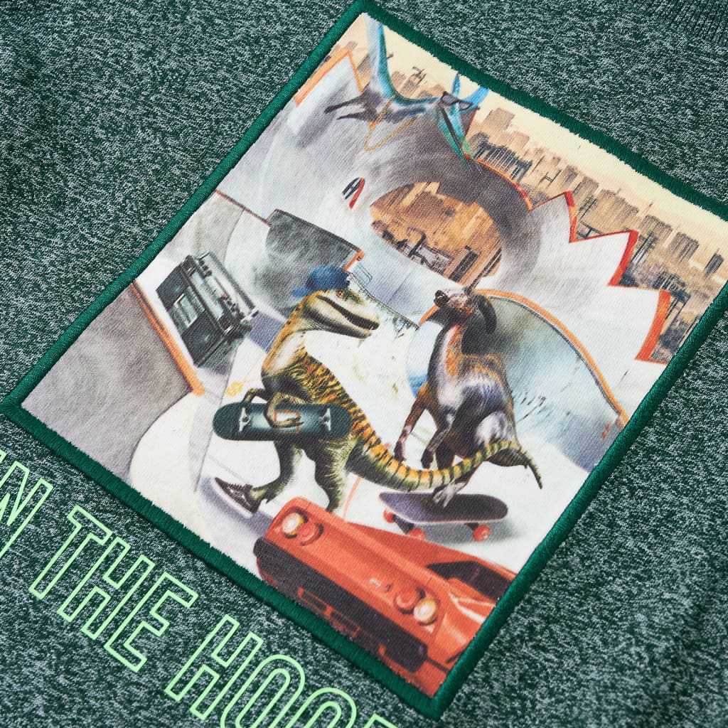 Kinder-Langarmshirt Cognac Melange 104