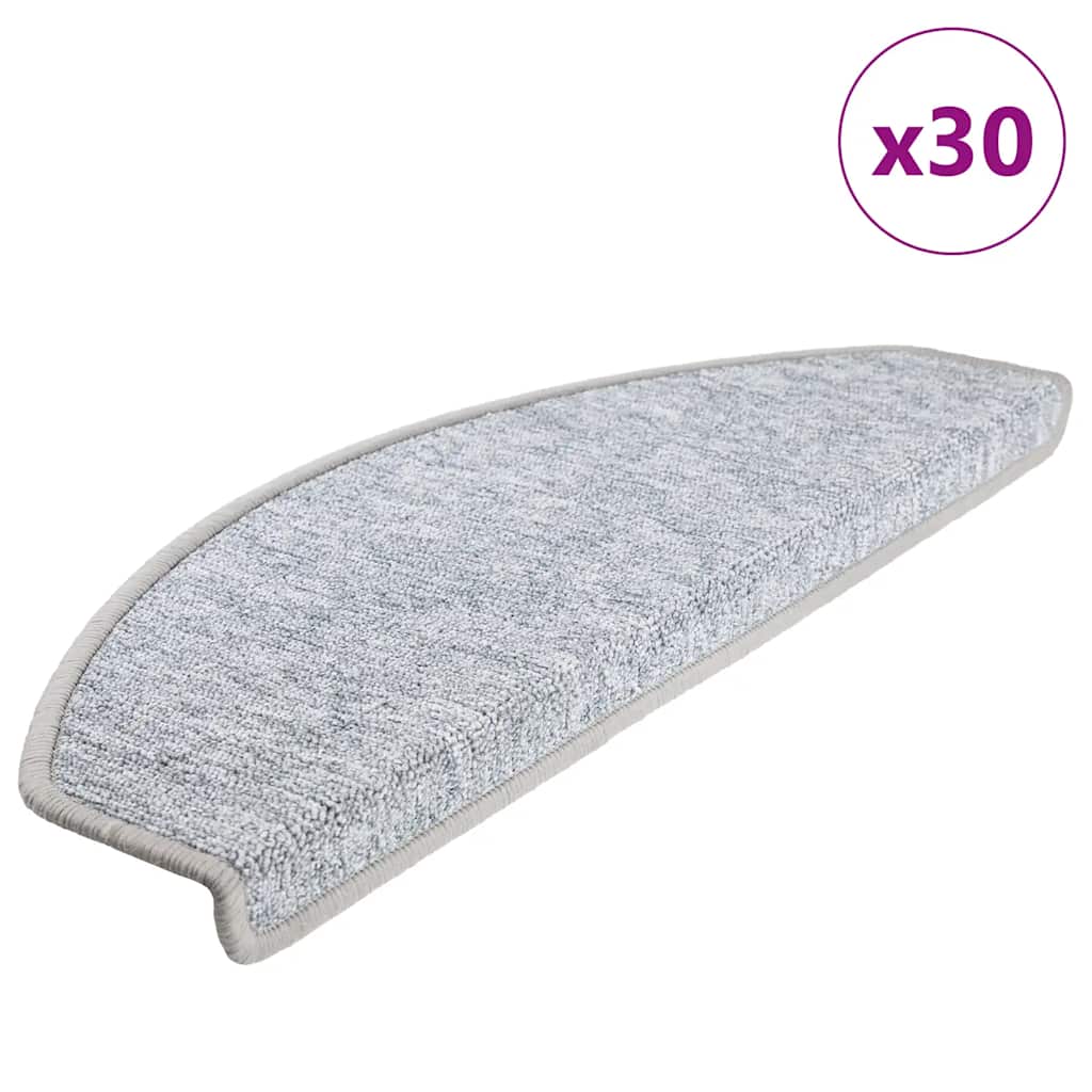 Stufenmatten 15 Stk. 56x17x3 cm Anthrazit Halbrund