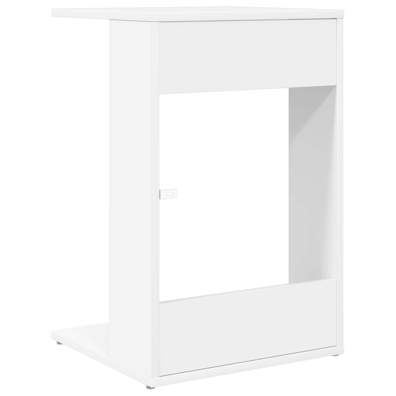Beistelltisch Weiß 40 x 38 x 62,5 cm Holzwerkstoff