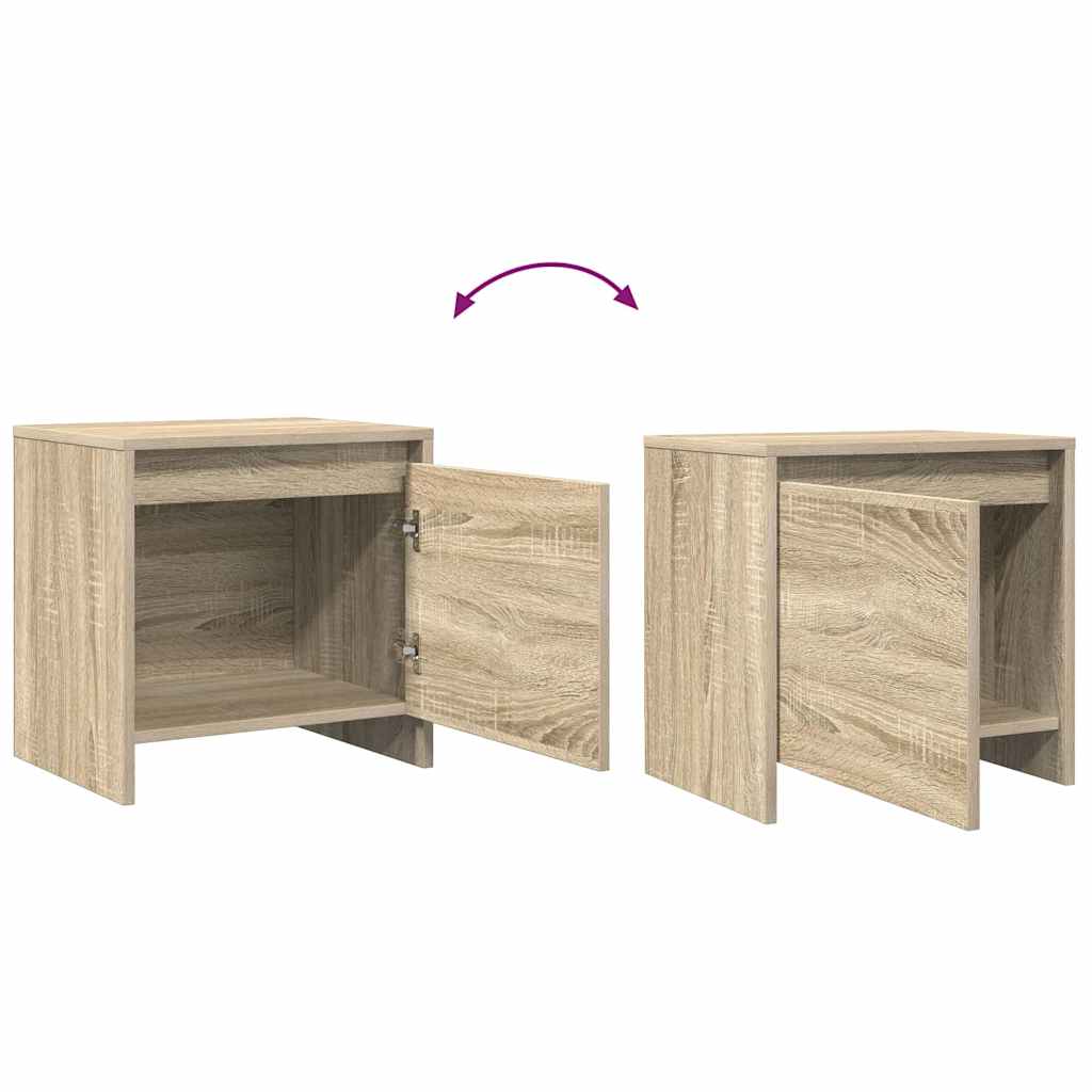 Nachttisch Altholz 45 x 34 x 44,5 cm Holzwerkstoff