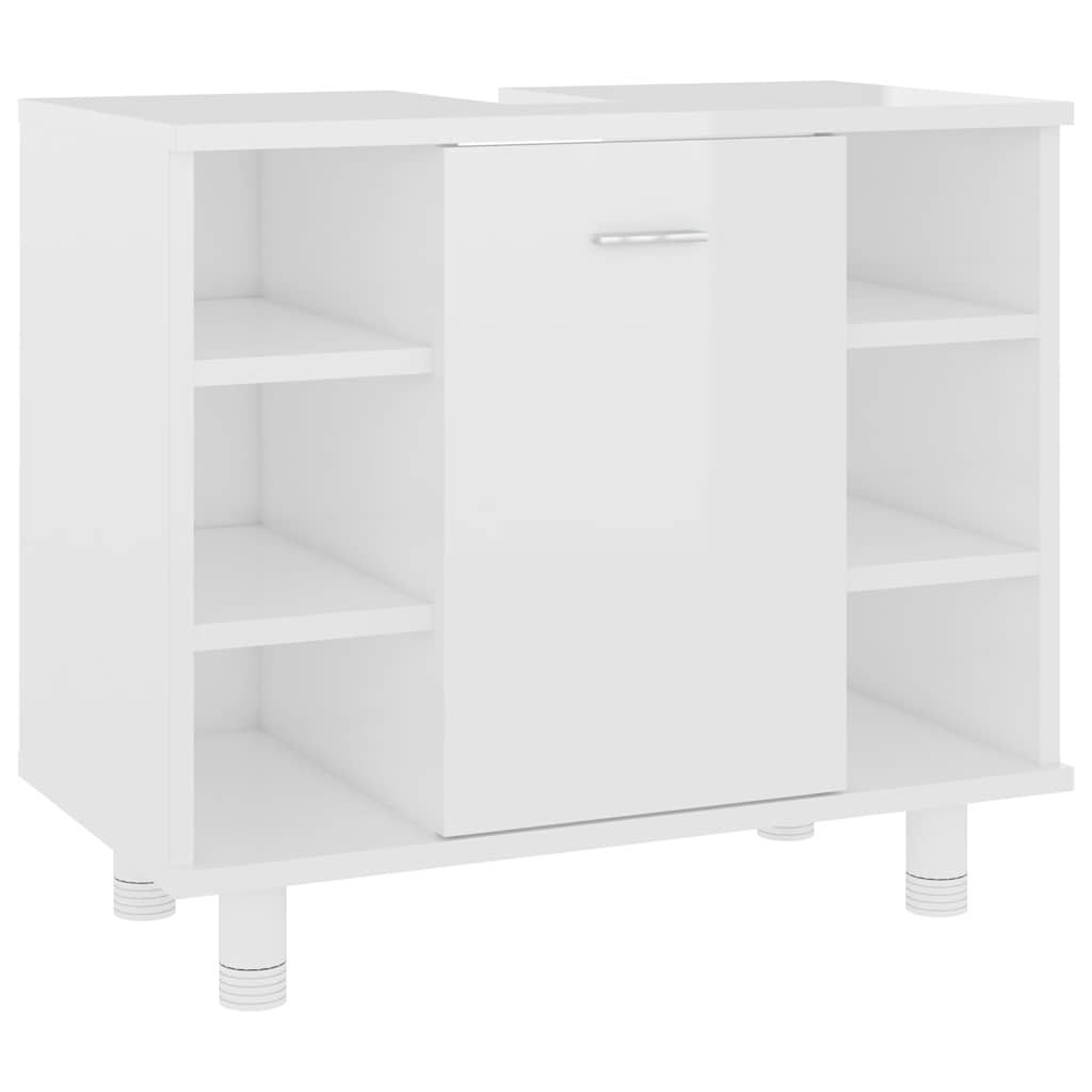 Badezimmerschrank Weiß 60x32x53,5 cm Holzwerkstoff