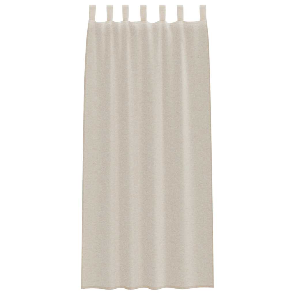 Voile-Vorhang mit Vorhängen 2 pcs Weiß 140 x 140 cm Polyester