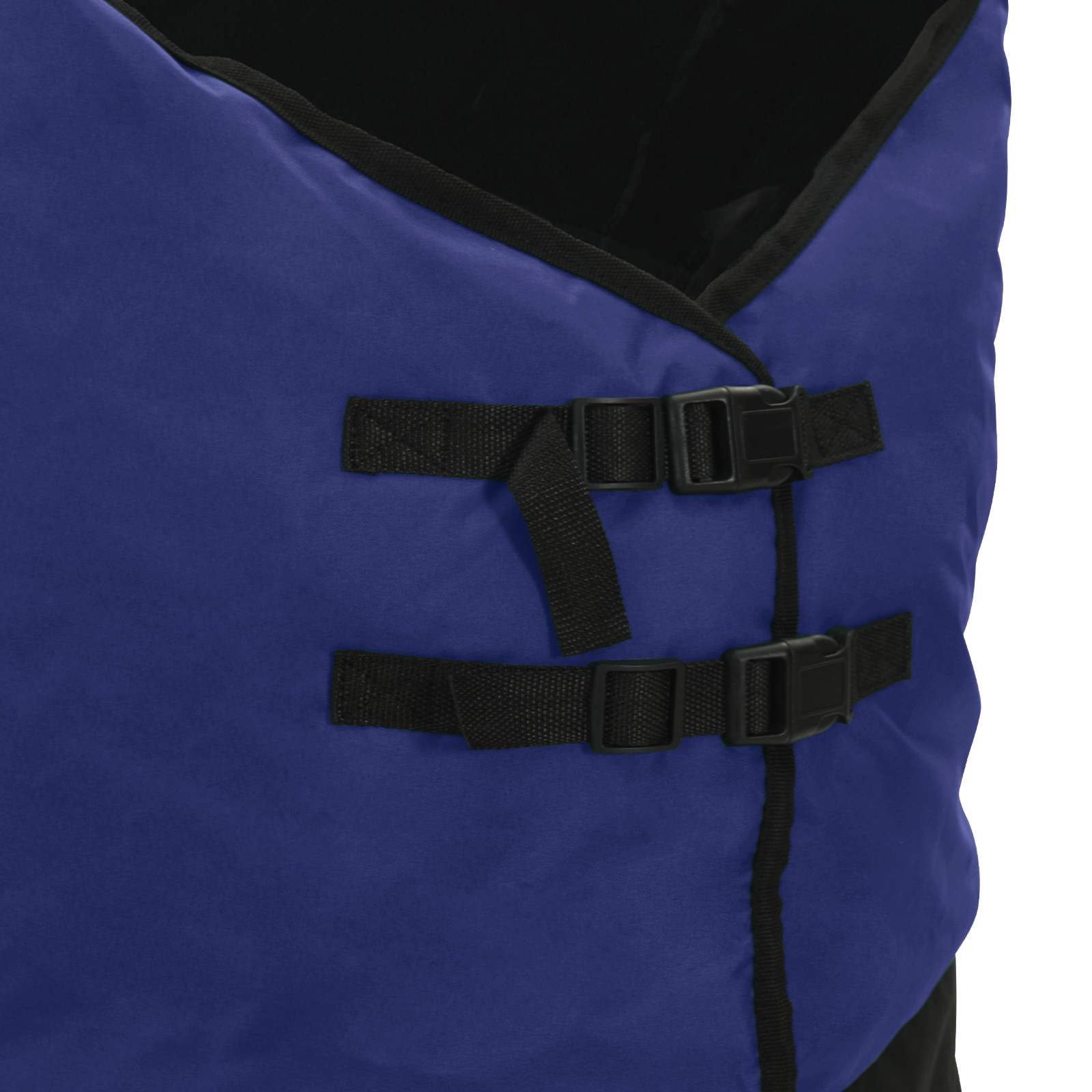 Pferdedecke Dunkelgrün und Schwarz 75 cm Polyester