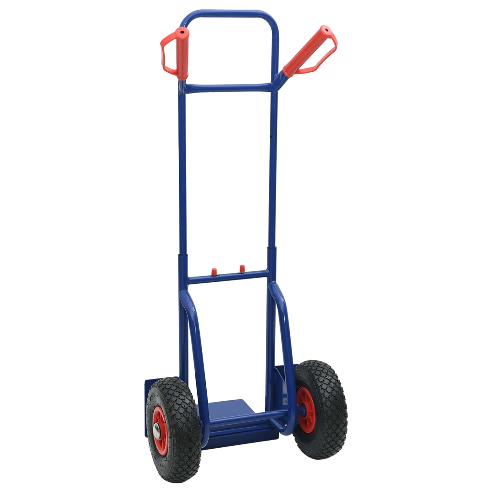 Erweiterbarer Handwagen Schwarz und Rot 57 x 46 x 113 cm Stahl