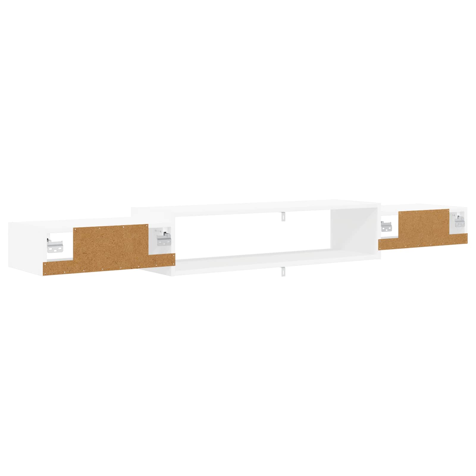 Wandmontierter TV-Schrank Wandhalterung Weiß 140 x 28 x 21 cm