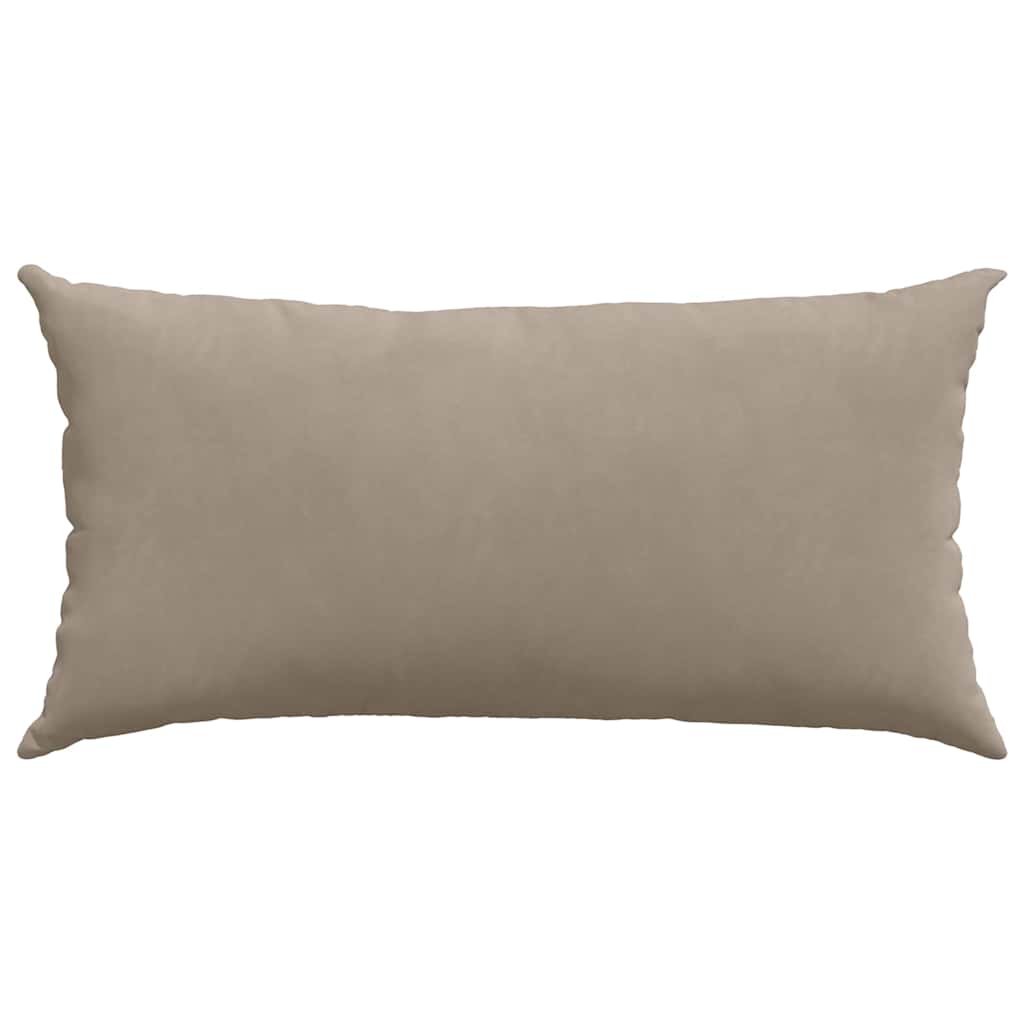 Sofakissen 2 Stück Taupe 50 x 30 cm Stoff