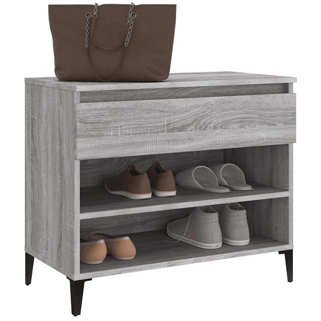 Schuhregal Weiß 70x36x60 cm Holzwerkstoff