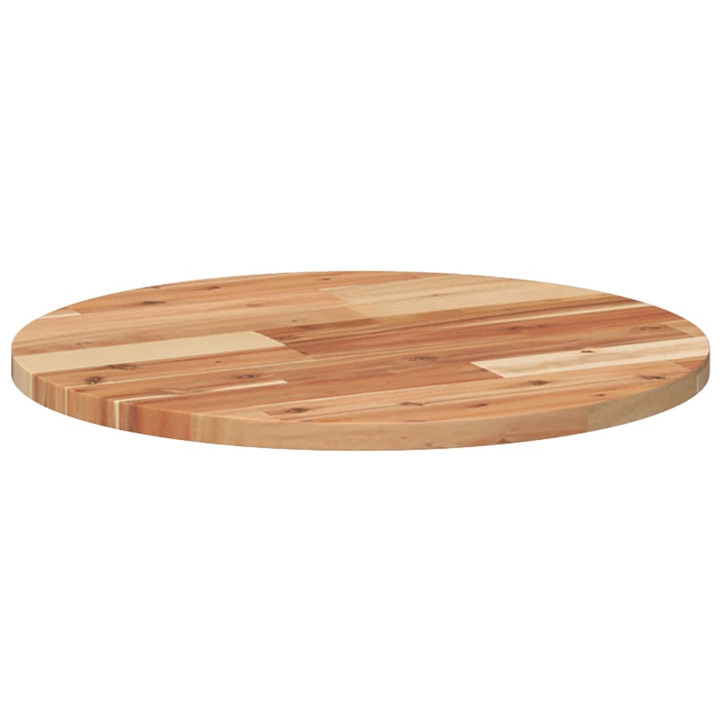 Tischplatte Rund Ø40x2 cm Massivholz Akazie