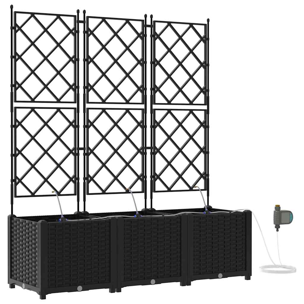 Garten-Pflanzgefäß 4 Stk. Braun 160 x 40 x 22 cm PP