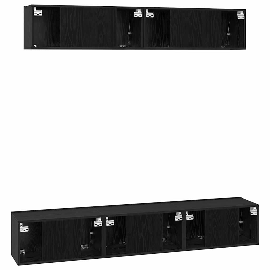 5-tlg. TV-Schrank-Set Weiß Holzwerkstoff