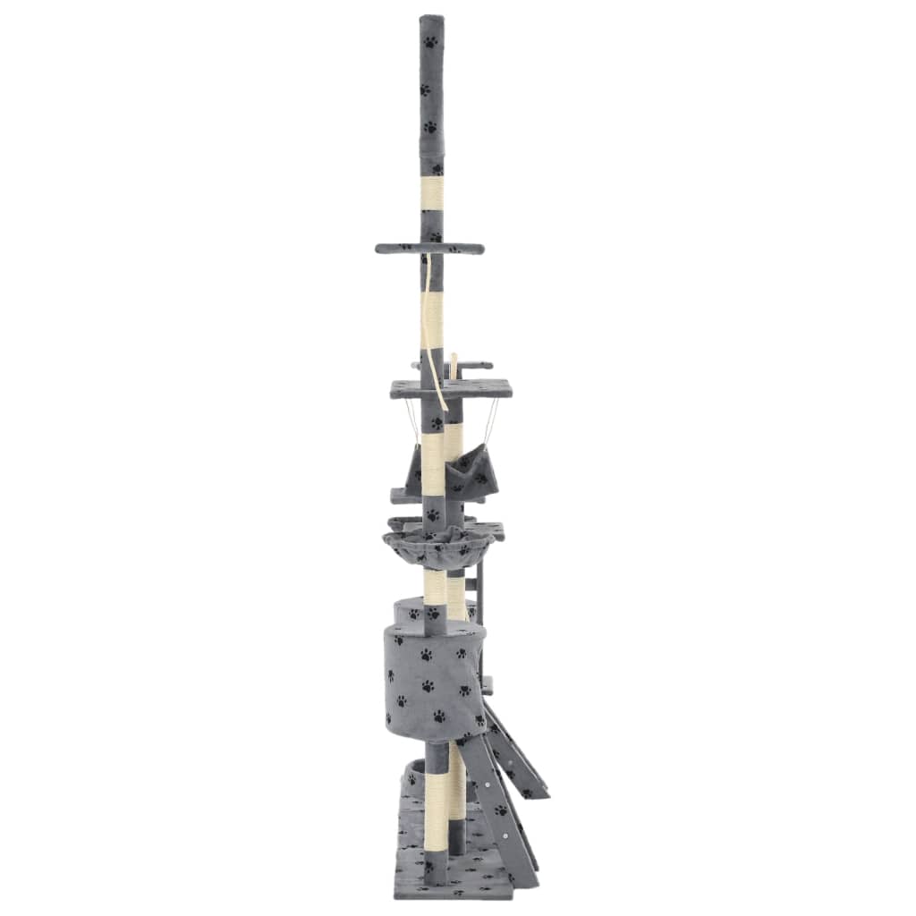 Katzen-Kratzbaum mit Sisal-Kratzsäulen 230 - 250 cm Beige