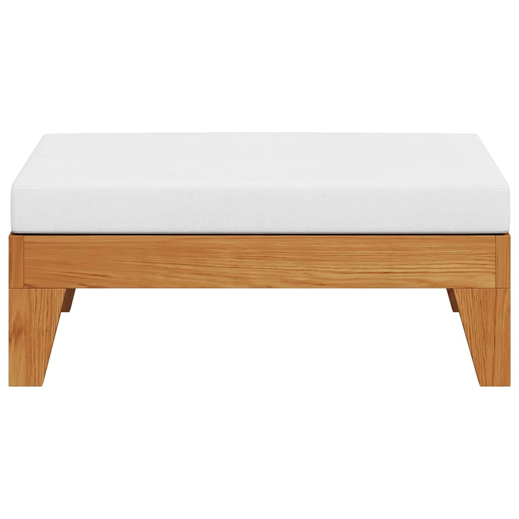 2-tlg. Garten-Lounge-Set mit Auflagen Massivholz Akazie