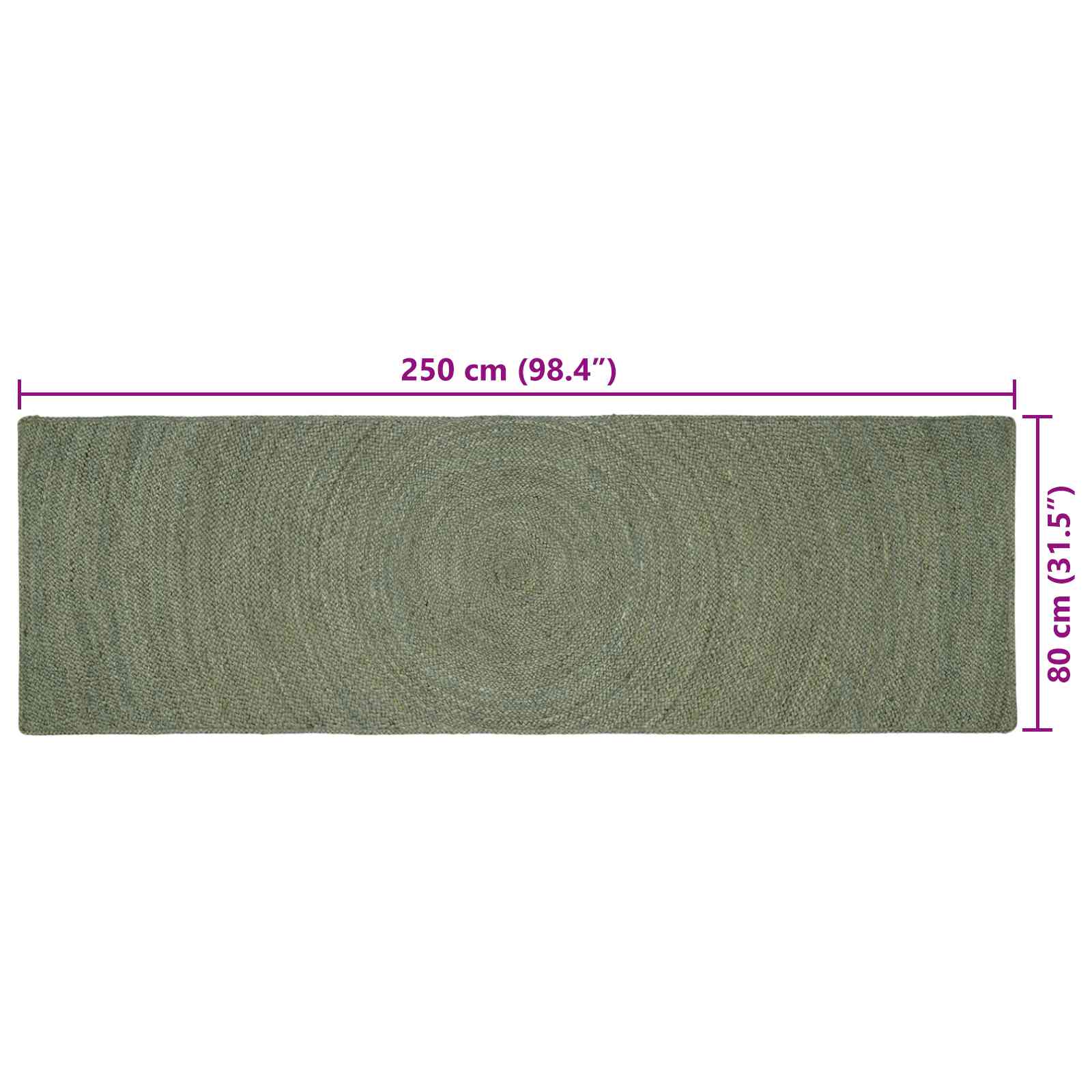 Bereichsteppiche Natur 60 x 110 cm Jute