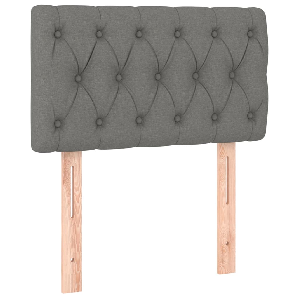 Kopfteil Hellgrau 80x7x118/128 cm Stoff