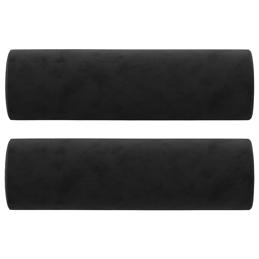 2-Sitzer-Sofa mit Zierkissen Dunkelgrün 120 cm Samt