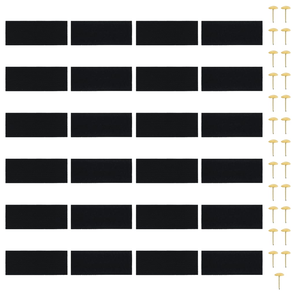 Fliegengitter-Türvorhänge 2 Stk. Magnet Schwarz 200x80 cm