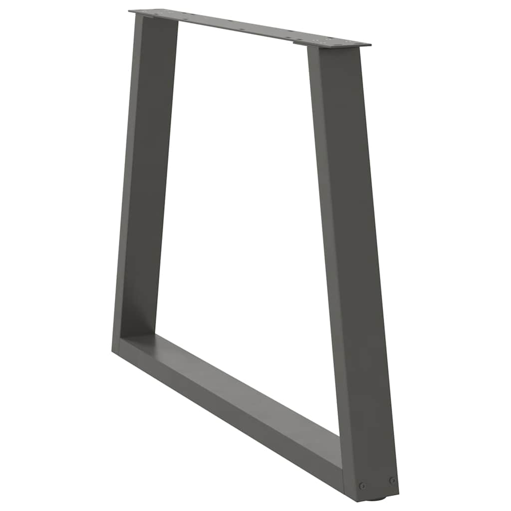 Couchtischbeine V-Form 2 Stück Schwarz 30x(30-31,3) cm Stahl