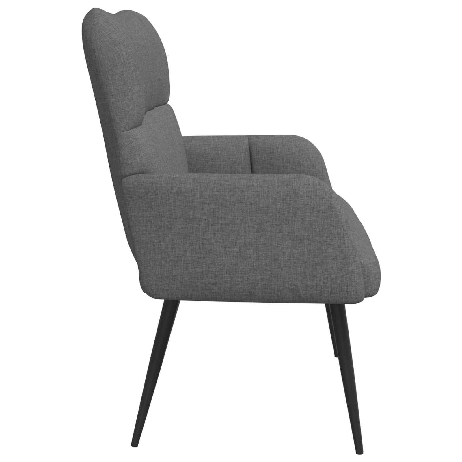 2-Sitzer Sofa Hellgrau 115 x 61 x 87 cm Stoff