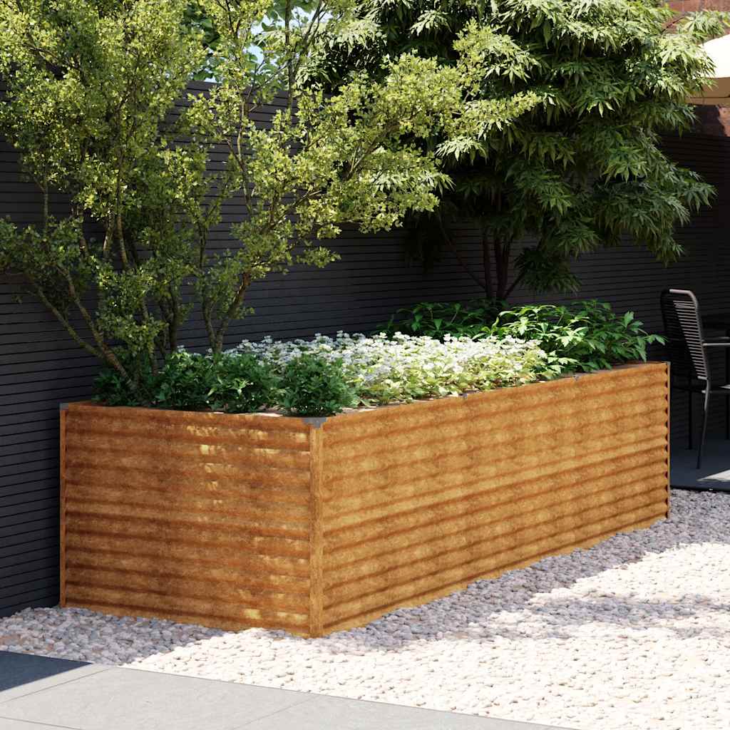 Garten-Hochbeet 100 x 50 x 36 cm Cortenstahl