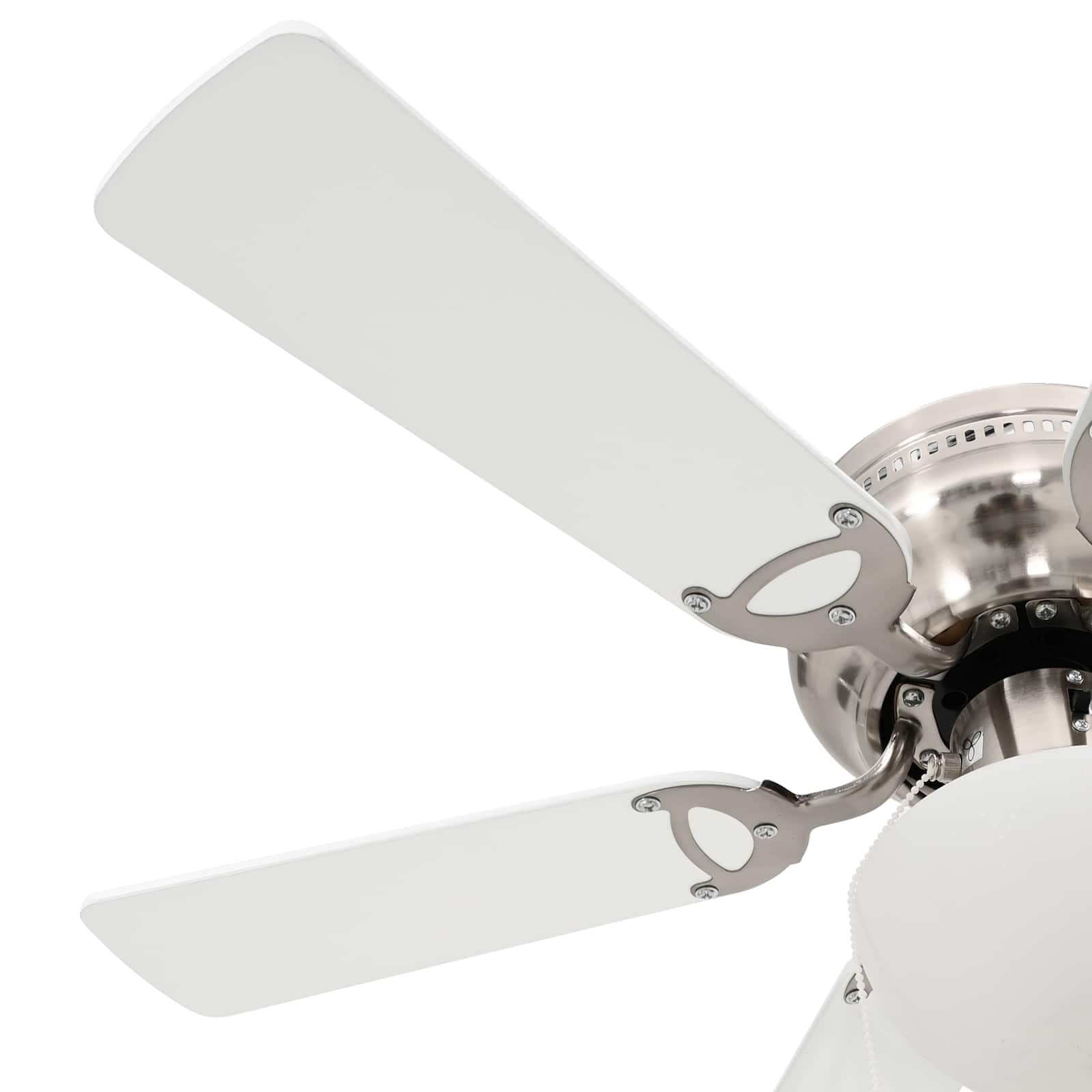 Deckenventilator mit Licht und Fernbedienung Ø 130 cm Weiß
