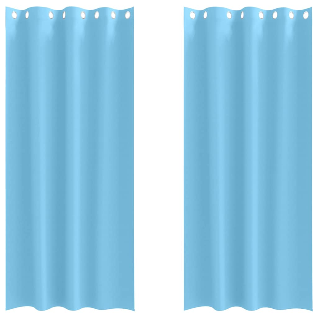 Verdunkelungs-Vorhänge mit Ringen 2 pcs Beige 140 x 140 cm