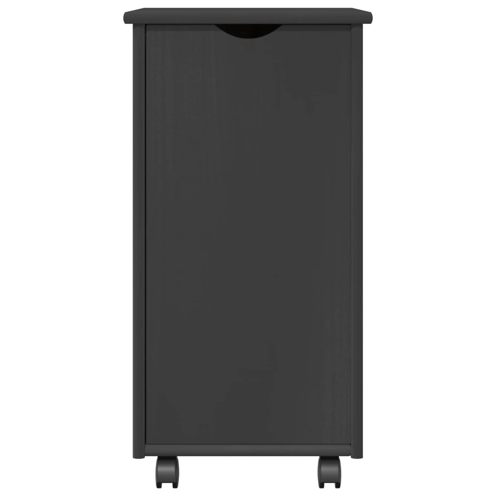 Rollschrank Honigbraun 34 x 39 x 65,5 cm Massivholz Kiefer