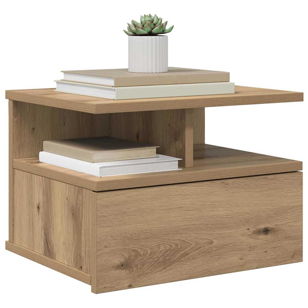 Hängender Nachttisch Weiß 40x31x27 cm Holzwerkstoff