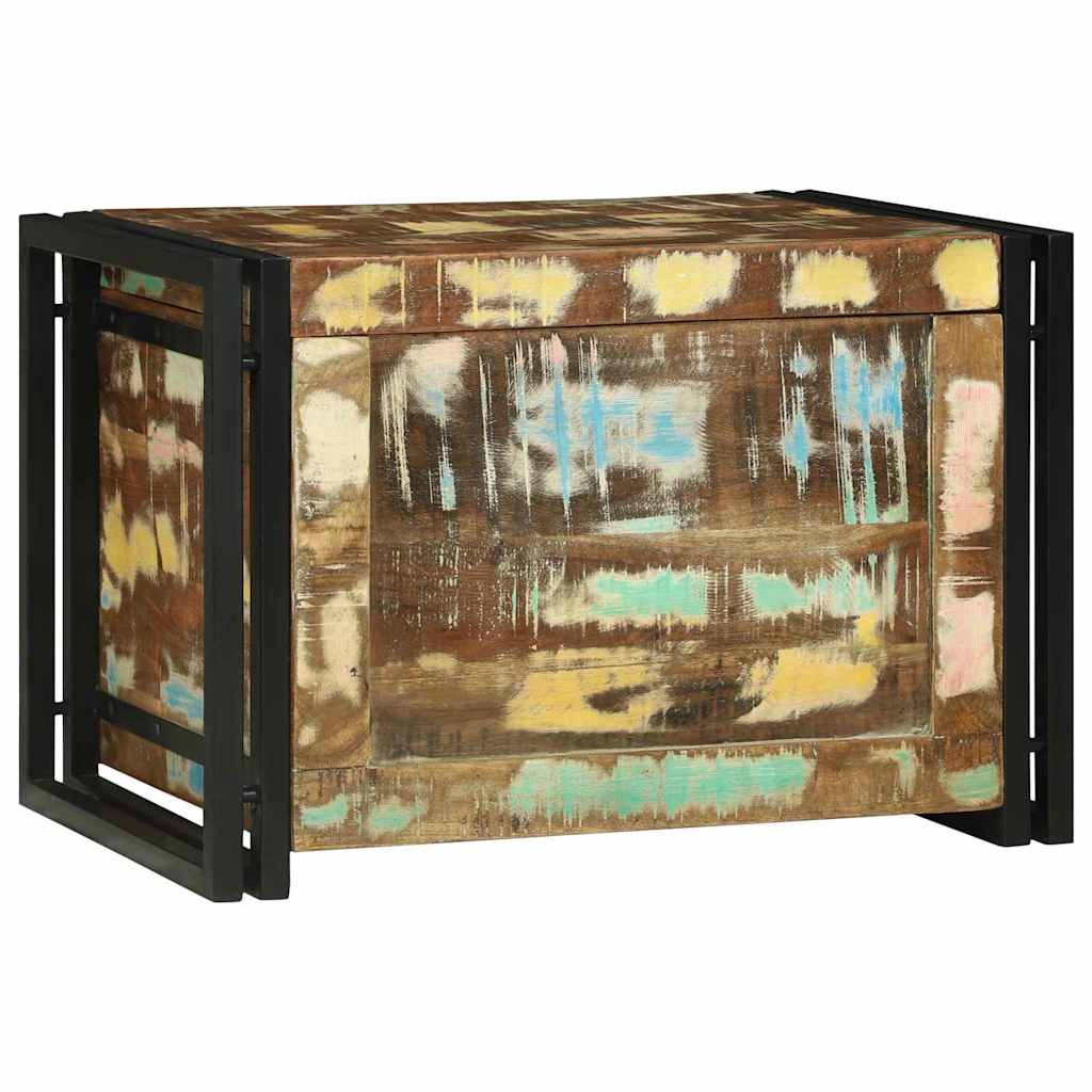 Aufbewahrungsbox 50 x 50 x 50 cm Massives upgecyceltes Holz