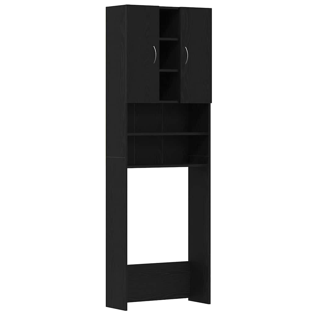 Waschmaschinenschrank Weiß 64x25,5x190 cm