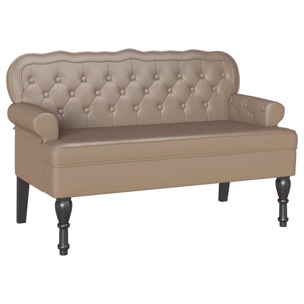 Chesterfield Bank Braun 119,5 x 64,5 x 75 cm Kunstleder