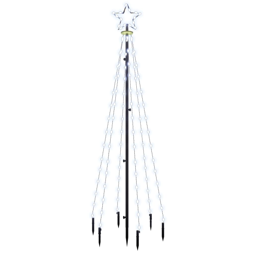 LED-Weihnachtsbaum mit Erdnägeln Mehrfarbig 310 LEDs 300 cm