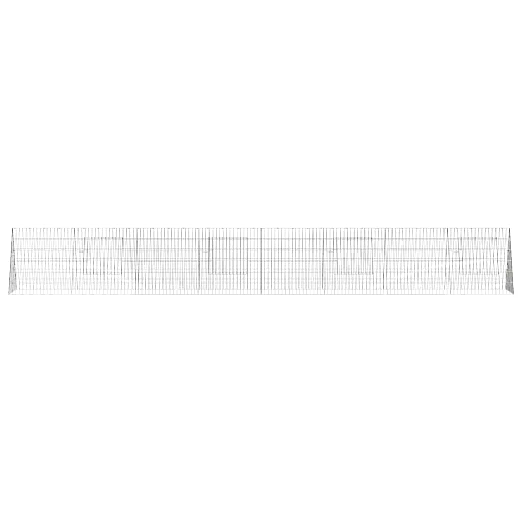 Hühnerkäfig Silber 110 x 55 x 55 cm Verzinkter Stahl