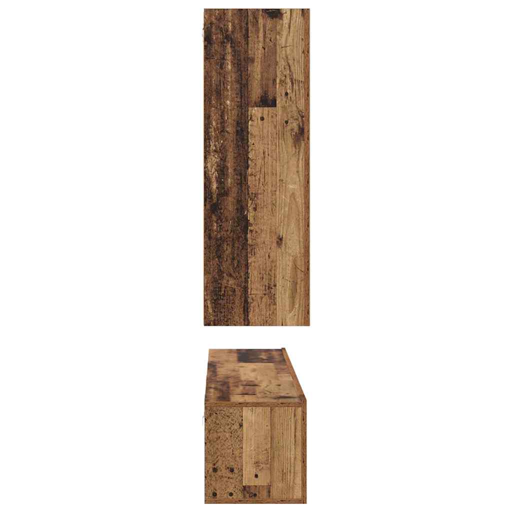 4-tlg. TV-Schrank-Set Weiß Holzwerkstoff