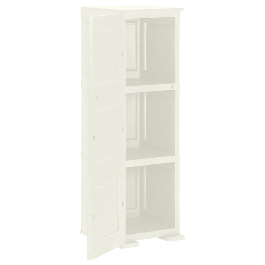 Kunststoffschrank 79x43x125 cm Holzdesign Vanilleeis