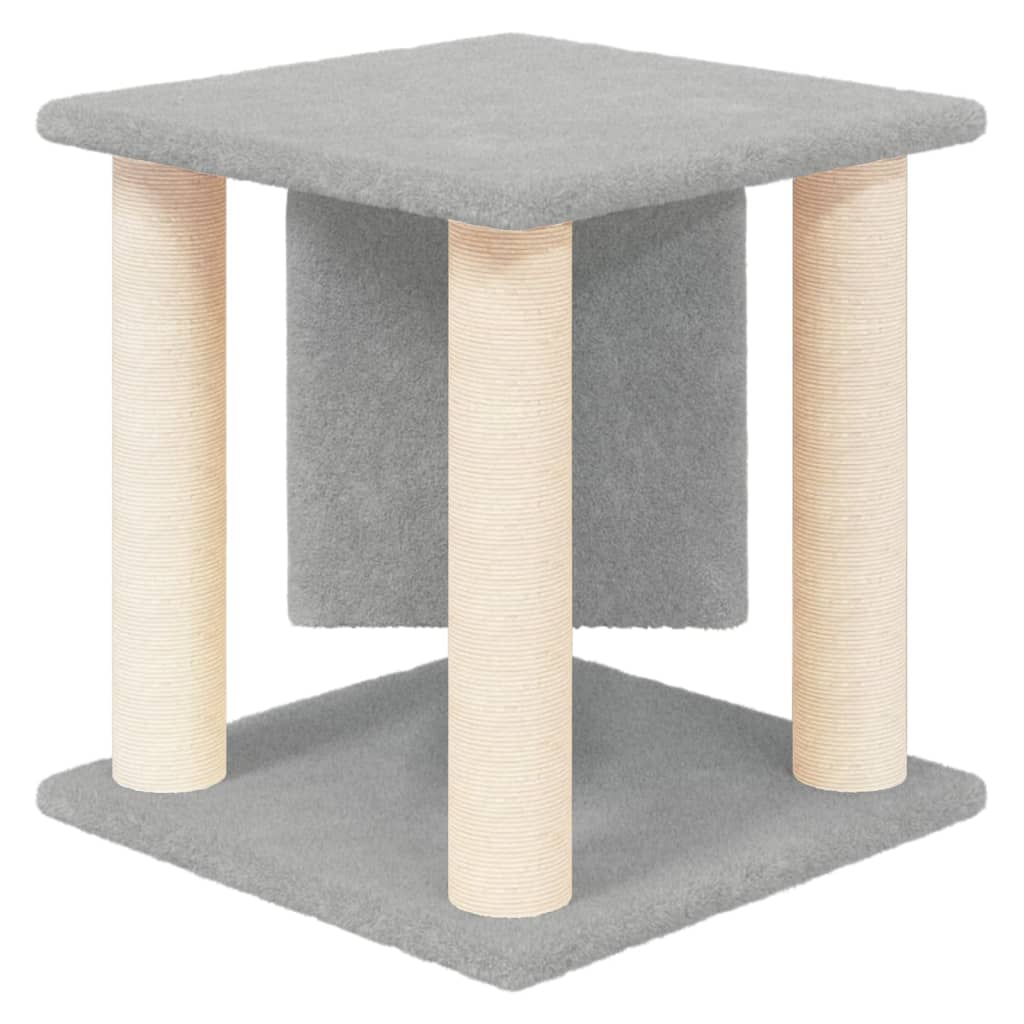 Kratzbaum mit Sisal-Kratzsäulen Creme 37 cm