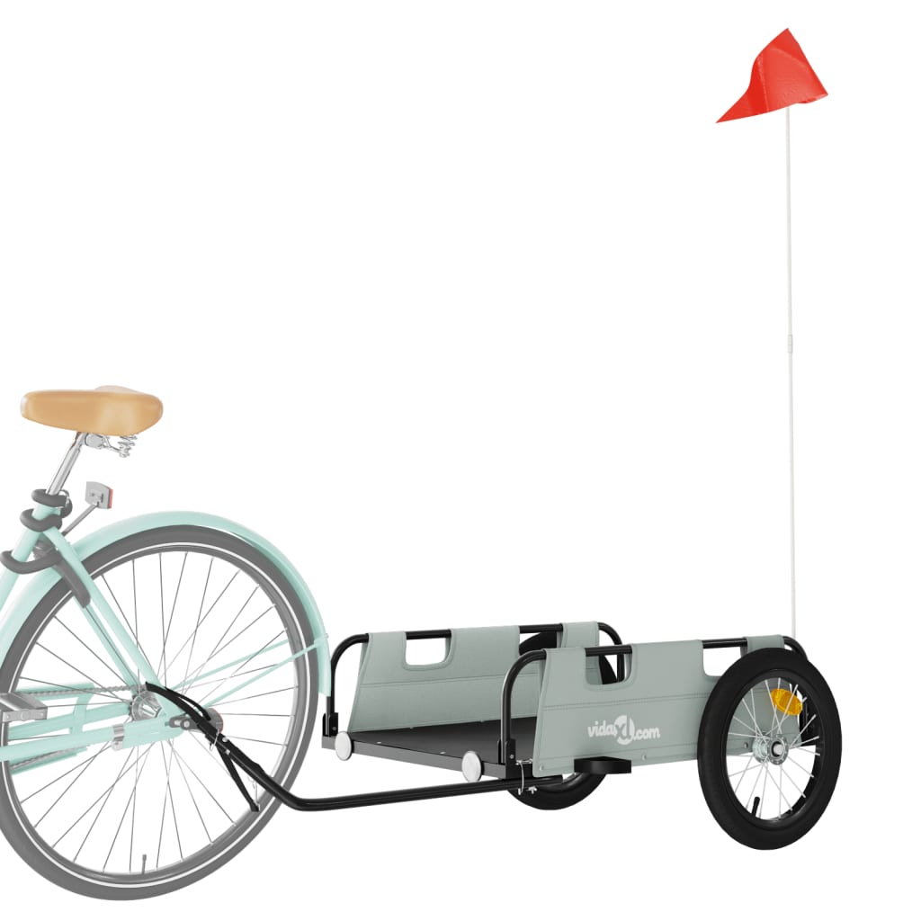 Fahrradanhänger Orange Oxford-Gewebe und Eisen