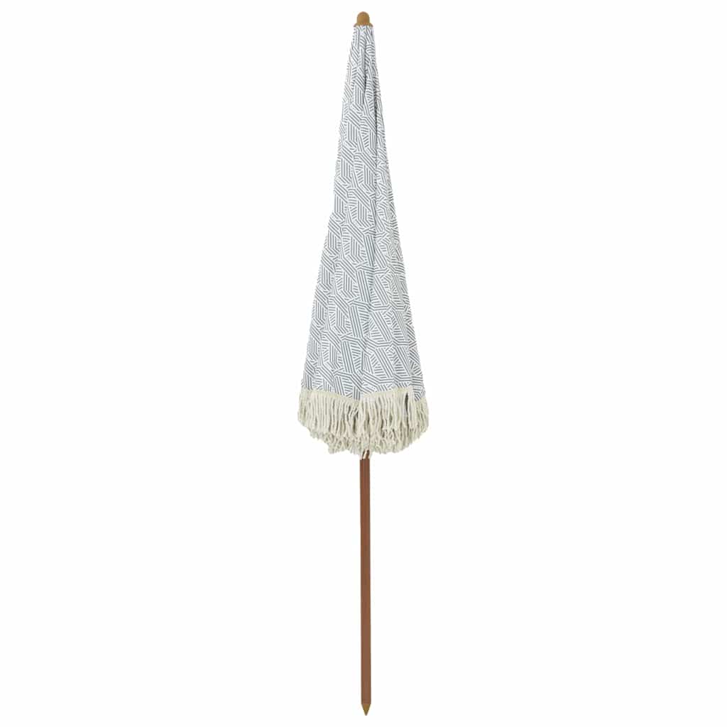 Strandparasol Gelb und Weiß 205 x 205 x 210 cm