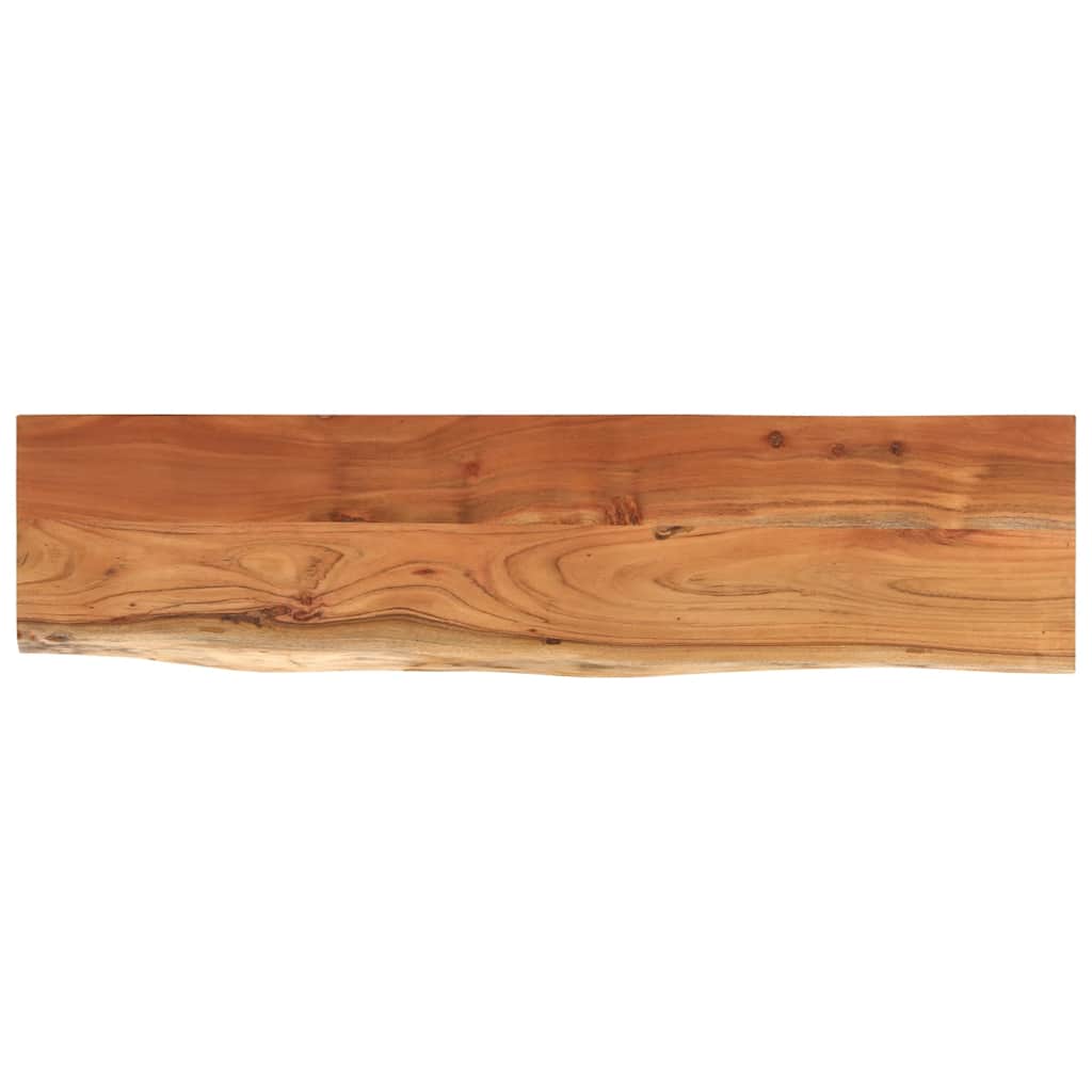 Wandregal 40x20x2,5 cm Rechteckig Massivholz Akazie Baumkante