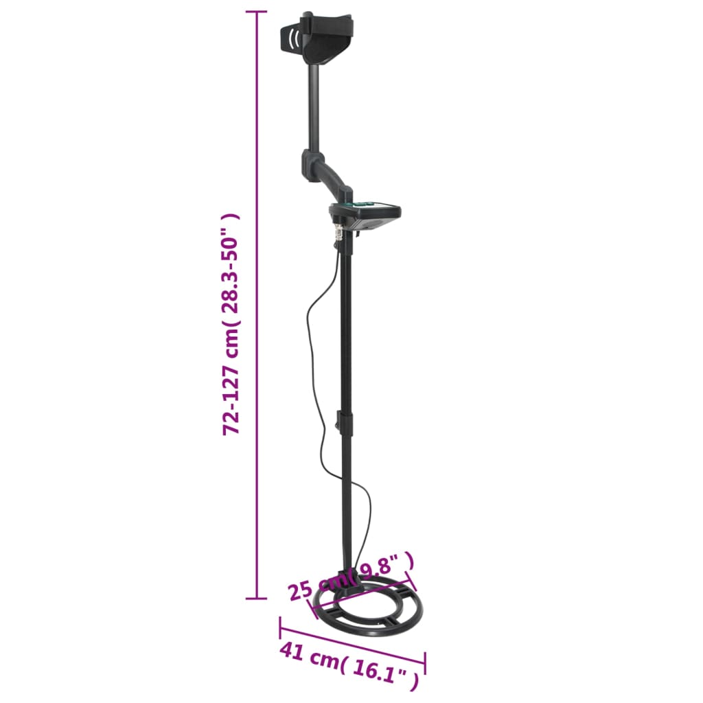 Metalldetektor 18 cm Suchtiefe Pinpoint und Auto-Tune-Funktion