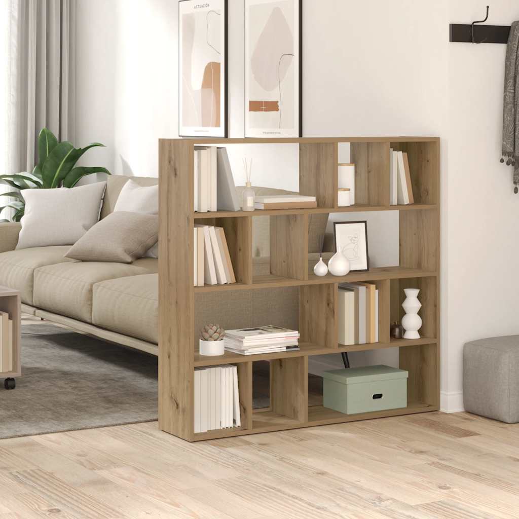 Bücherregal/Raumteiler Weiß 105x24x102 cm