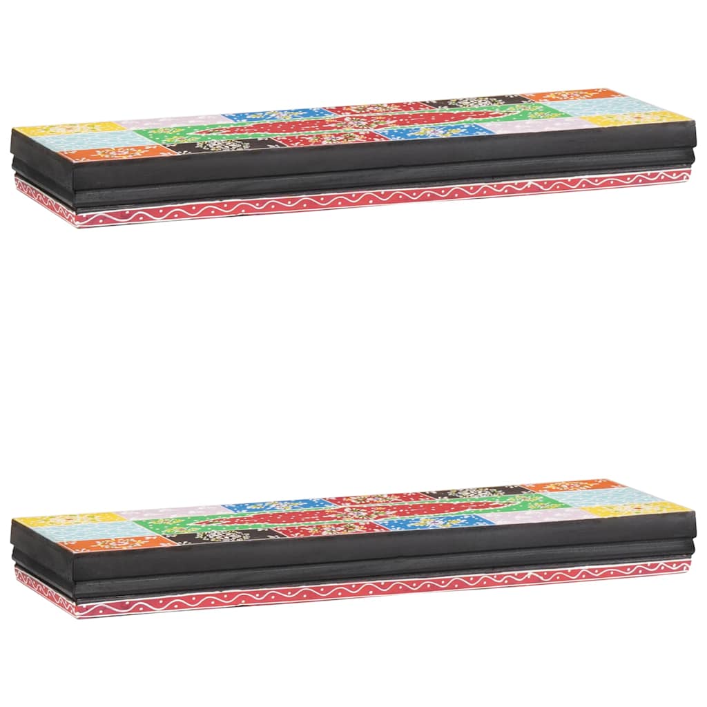 Wandregale Mehrfarbig 40 x 20 x 6 cm Massivholz Mango
