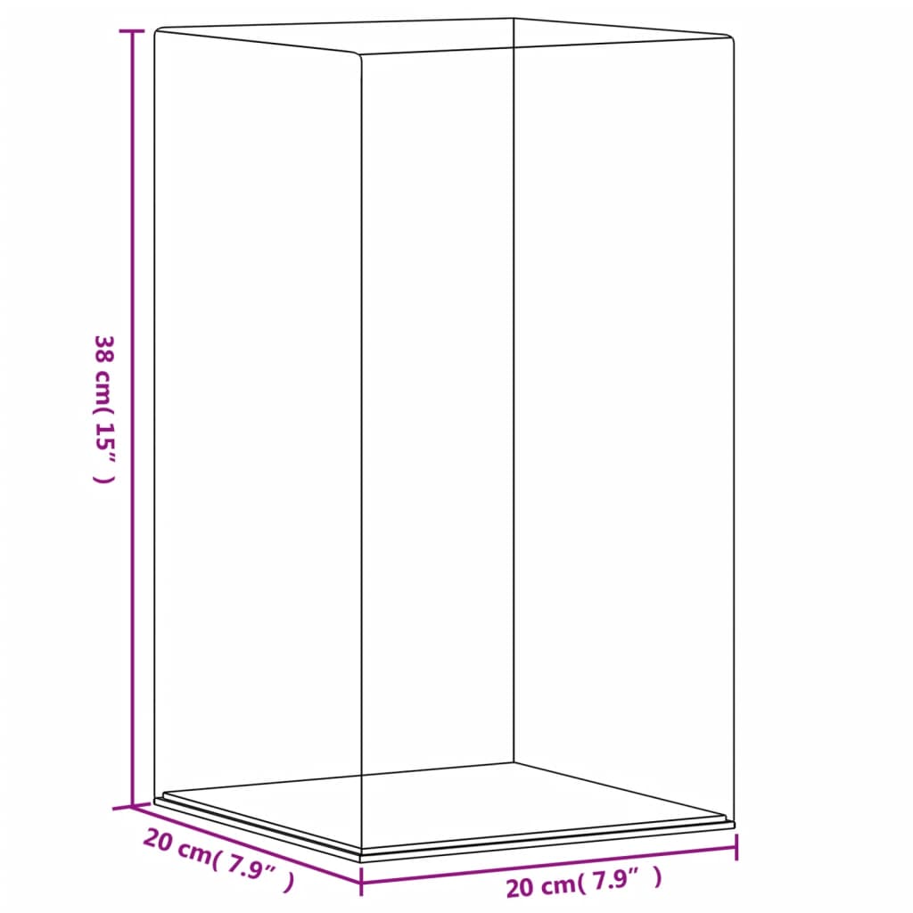 Vitrine Transparent 14x14x22 cm Acryl