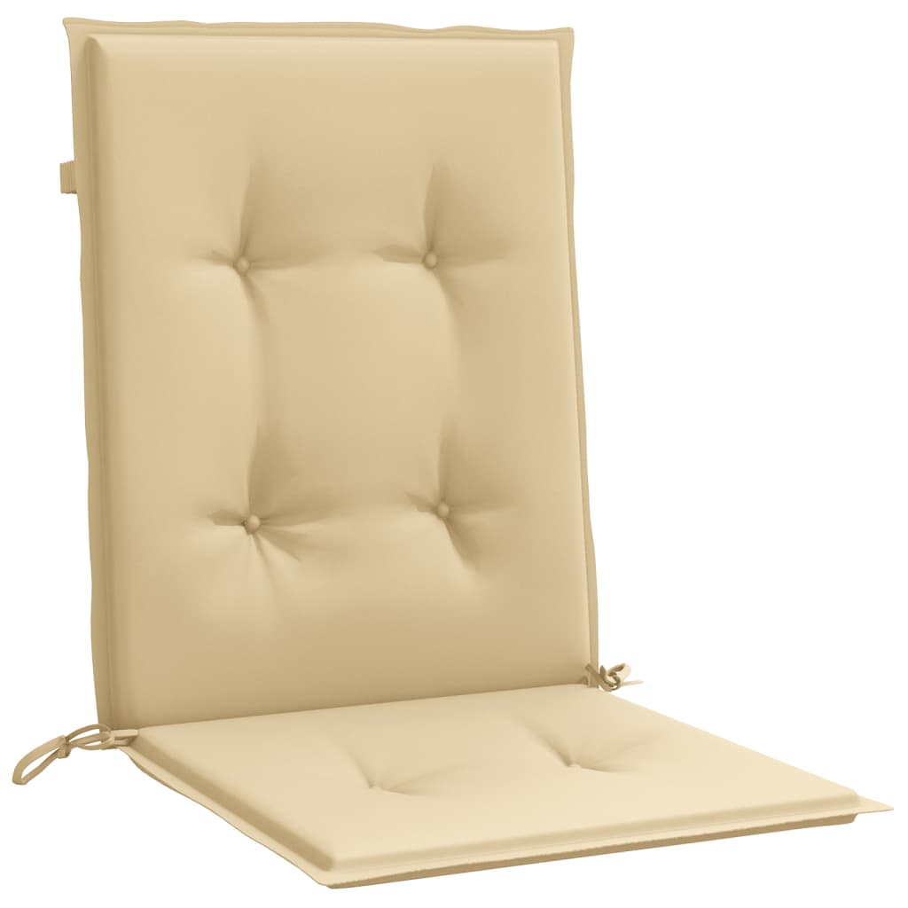 Niedriglehner-Auflagen 2 Stk Melange Anthrazit 100x50x7cm Stoff