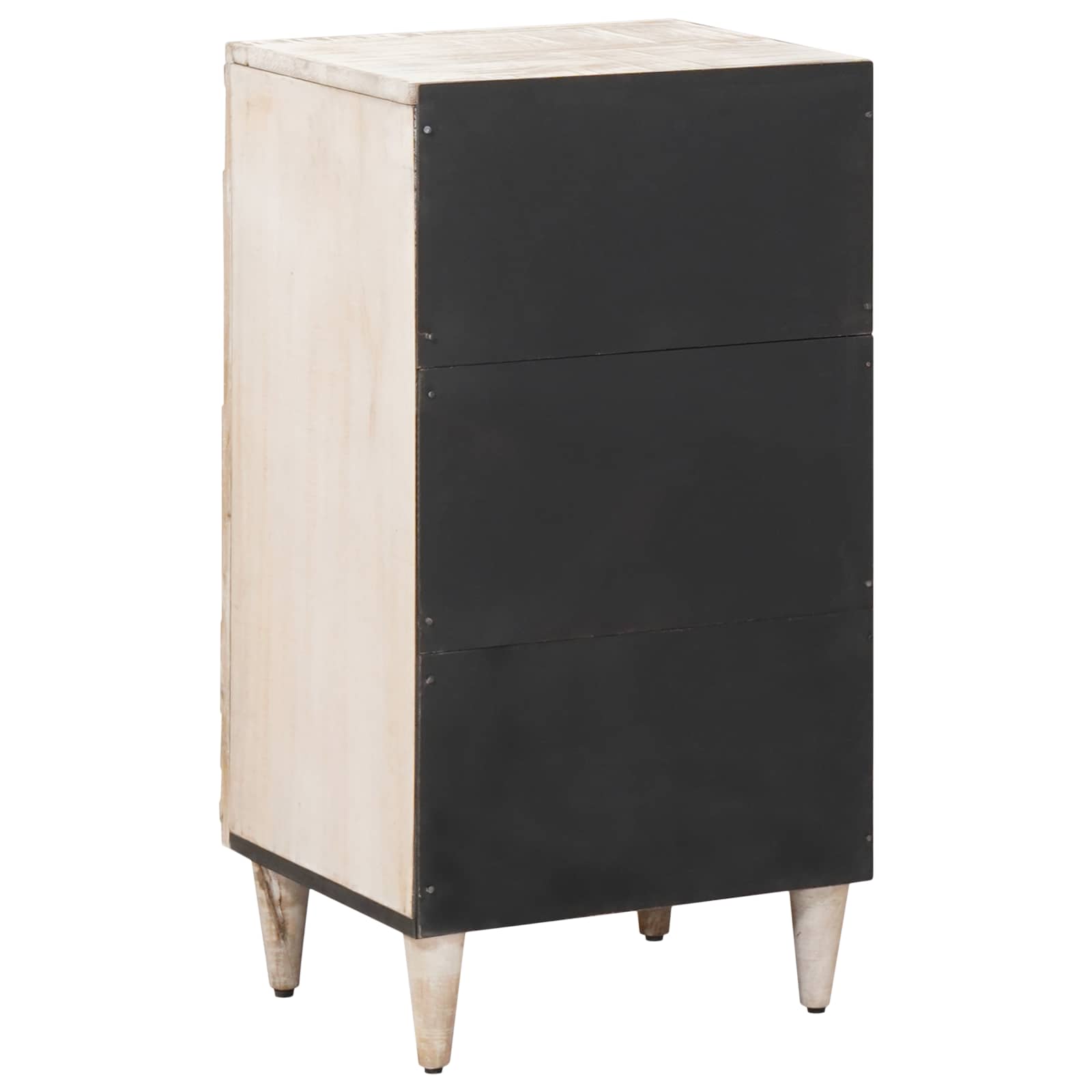 Sideboard mit Speicher Braun 40 x 33,5 x 75 cm Massivholz Mango
