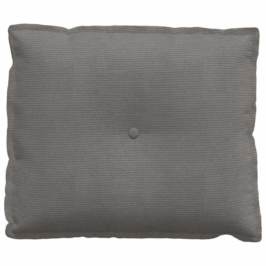 Rückenkissen Hellgrau 50 x 45 cm Cordstoff