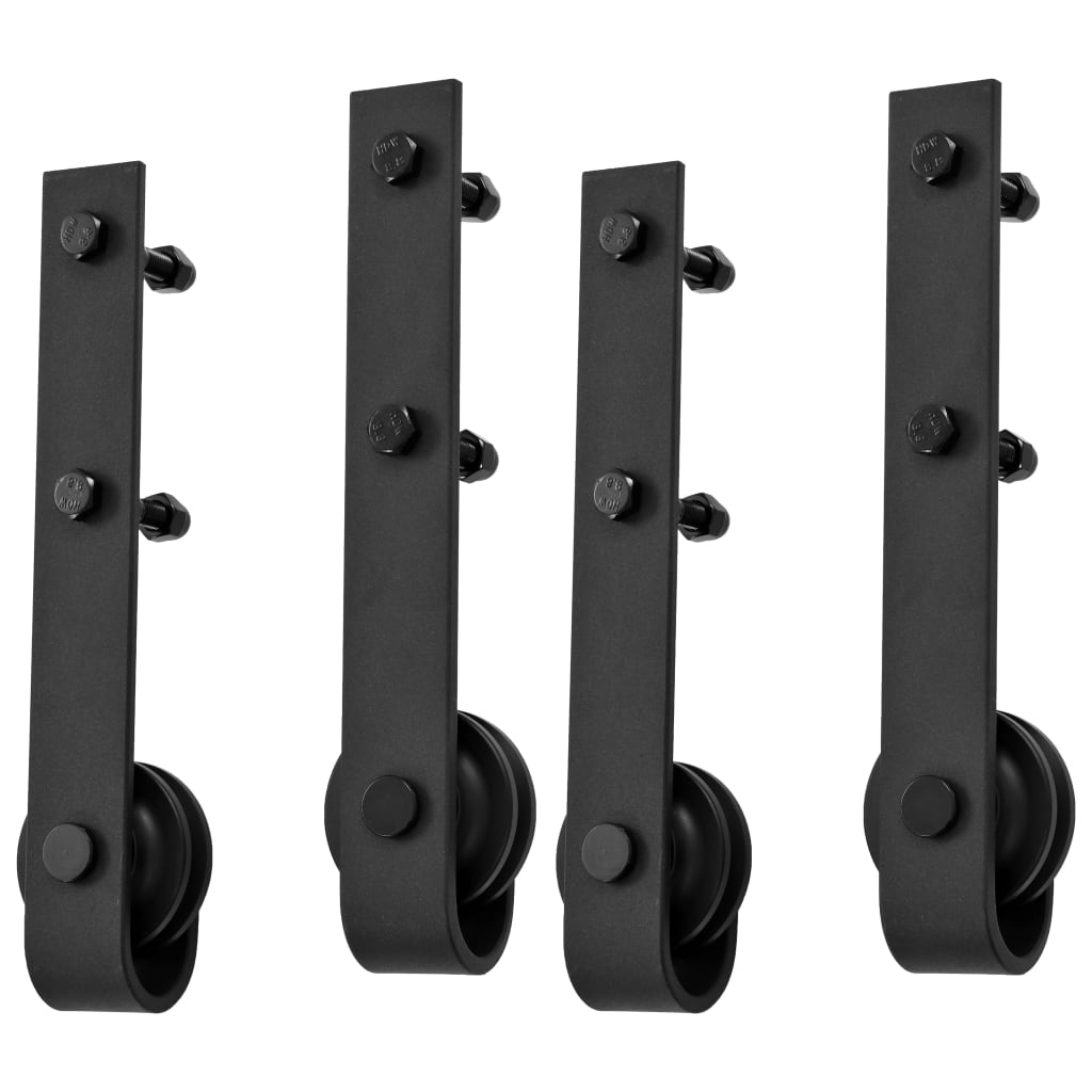 Schiebetürbeschlag-Set SKIEN 183 cm Stahl Schwarz