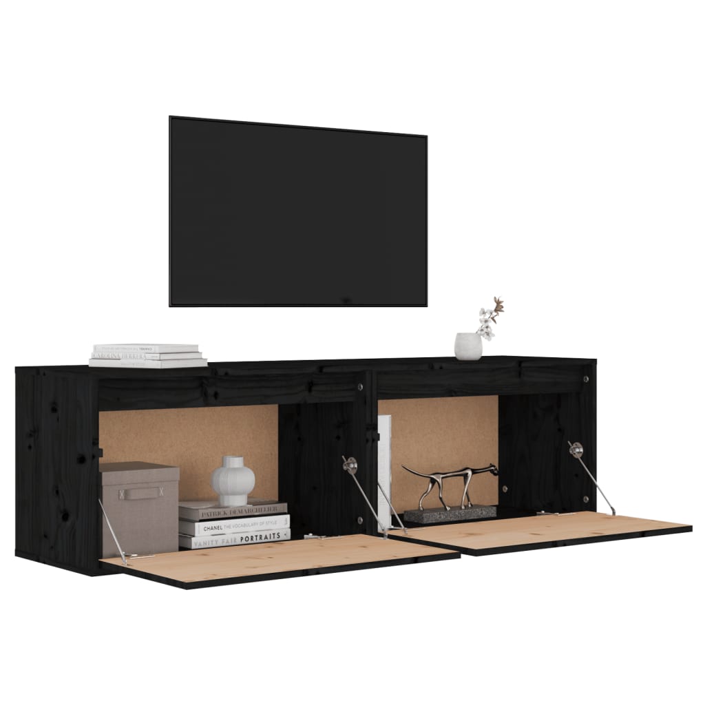 Wandschrank 60x30x35 cm Massivholz Kiefer