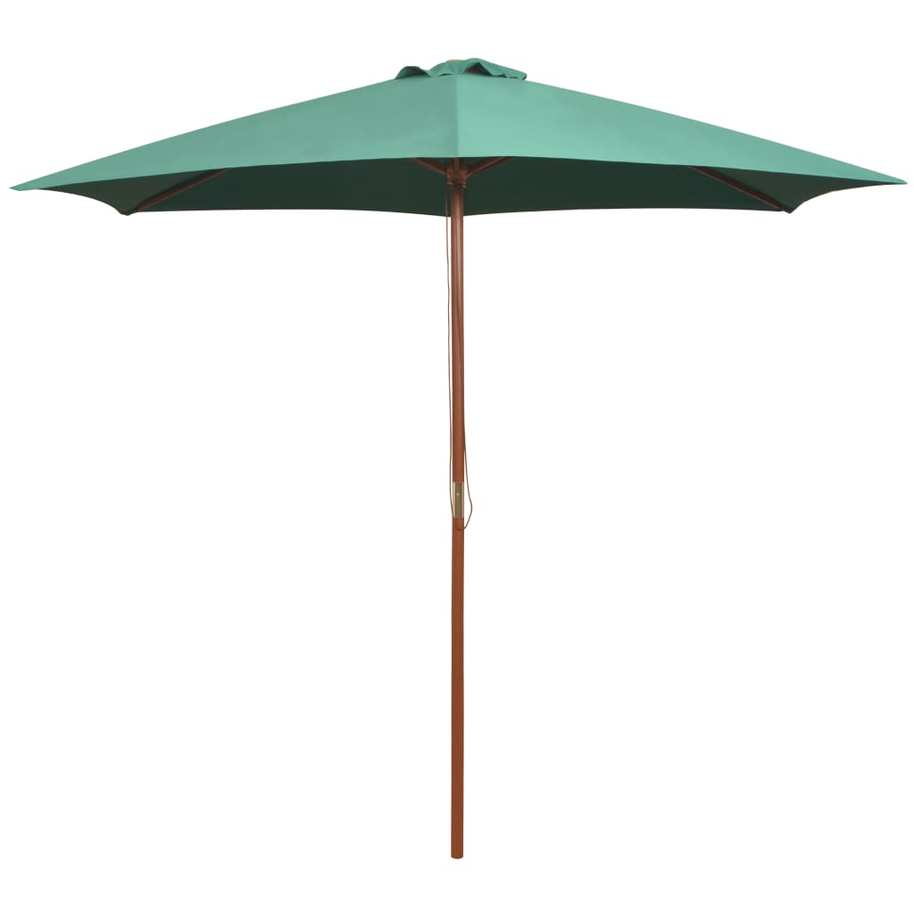 Sonnenschirm mit Holz-Mast 270 cm Blau